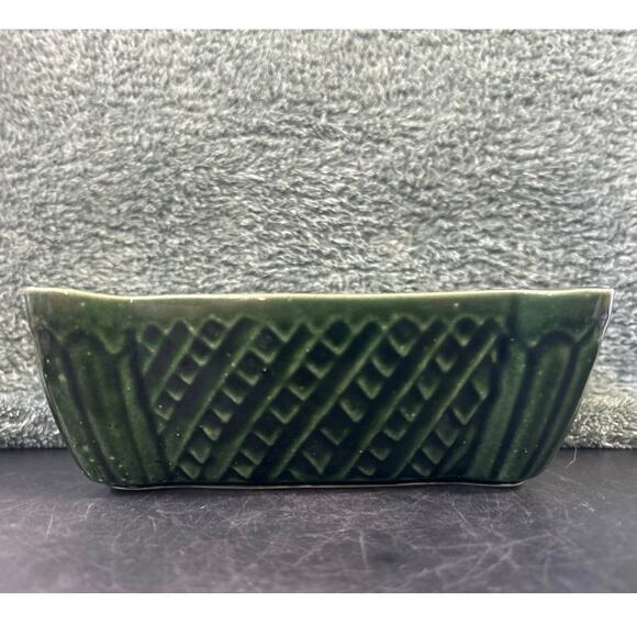 Cookson Pottery Oblong Green Drip Marked 626 Made in USA c1970s - Picture 10 of 10